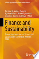 Finance and Sustainability Book PDF