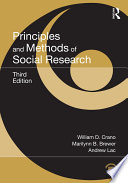 Principles and Methods of Social Research Book