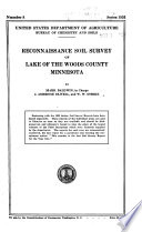 Reconnaissance Soil Survey of Lake of the Woods County  Minnesota Book
