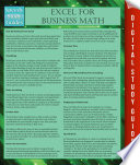 Excel For Business Math Book