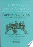 Dietetics in the 90s Book