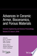 Advances in Ceramic Armor  Bioceramics  and Porous Materials Book