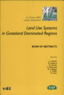 Land Use Systems in Grassland Dominated Regions