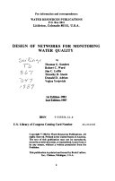 Design of Networks for Monitoring Water Quality