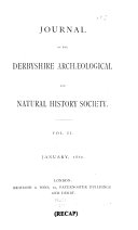 Journal of the Derbyshire Archæological and Natural History Society