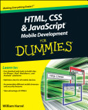 HTML  CSS  and JavaScript Mobile Development For Dummies