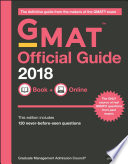 Cover of GMAT Official Guide 2018: Book + Online