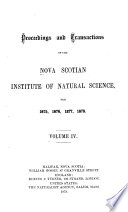 Proceedings and Transactions of the Nova Scotian Institute of Natural Science