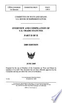 Overview and Compilation of U S  Trade Statutes Book