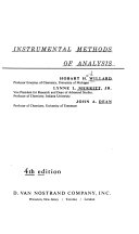 Instrumental Methods of Analysis Book