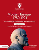 Cambridge International AS Level History Modern Europe  1750 1921 Coursebook Book