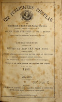 Publishers' Circular and General Record of British and Foreign Literature, and Booksellers' Record