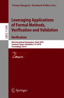 Leveraging Applications of Formal Methods, Verification and Validation. Verification