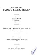 Canadian Swine Breeders' Record