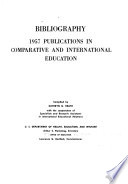 Bibliography      Publications in Comparative and International Education