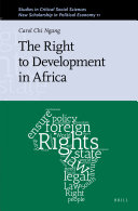 The Right to Development in Africa
