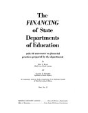The Financing of State Departments of Education