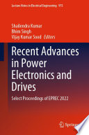Recent Advances in Power Electronics and Drives Book