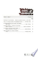 Michigan Journal of Economics