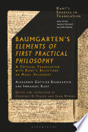 Baumgarten's Elements of First Practical Philosophy