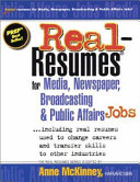 Real-resumes for Media, Newspaper, Broadcasting & Public Affairs Jobs--