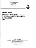 Who s who Among Students in American Universities and Colleges