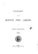 Catalogue of the Newton Free Library    