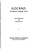 Ilocano, an Intensive Language Course