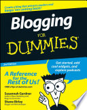 Blogging For Dummies Book