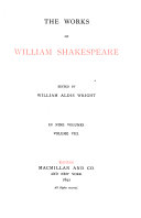 The Works of William Shakespeare: King Lear. Othello. Antony and Cleopatra. Cymbeline