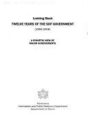 Read Pdf Looking Back  Twelve Years of the SDF Government  1994 2006