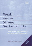 Weak Versus Strong Sustainability