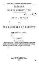 Commissioner of Patents Annual Report