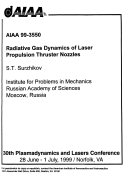 30th Plasmadynamics and Lasers Conference