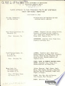 Plants Approved to Pack Processed Fruits and Vegetables Under Continuous Inspection  as of August 10  1954 Book