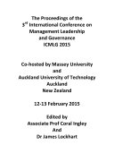 ICMLG2015-The 3rd International Conference on Management, Leadership and Governance