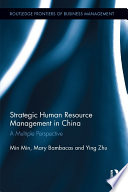 Strategic Human Resource Management in China Book