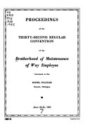 Proceedings of the Regular Grand Lodge Convention Book