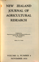 New Zealand Journal of Agricultural Research