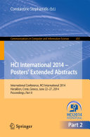 HCI International 2014 - Posters' Extended Abstracts