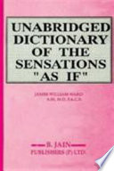 Unabridged Dictionary of Sensations As If