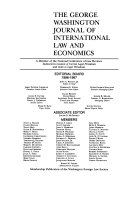 The George Washington journal of international law and econo