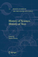 History of Science, History of Text