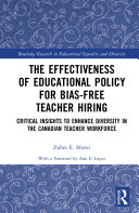 The Effectiveness of Educational Policy for Bias-Free Teacher Hiring Pdf/ePub eBook