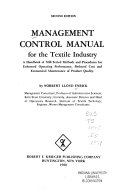 Management Control Manual for the Textile Industry
