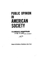 Public Opinion in American Society