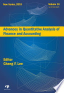 Advances in Quantitative Analysis of Finance and Accounting  New Series  Vol   16