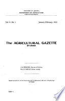Agricultural Gazette of Canada
