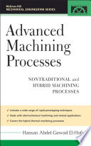 Advanced Machining Processes Book