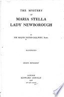 The Mystery of Maria Stella  Lady Newborough